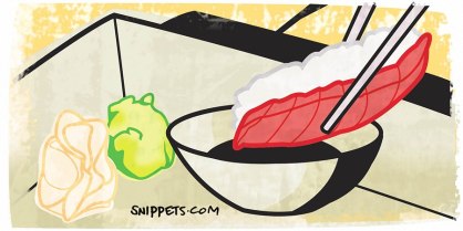 Comment manger sushi