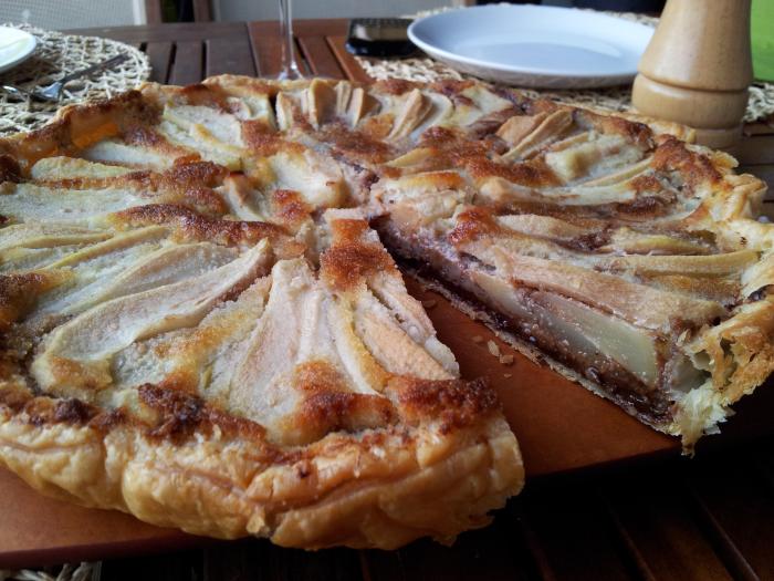 Tarte choco poire avec un twist